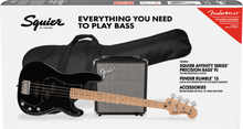 Load image into Gallery viewer, Squier PJ Bass pack Black