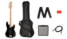 Load image into Gallery viewer, Squier PJ Bass pack Black