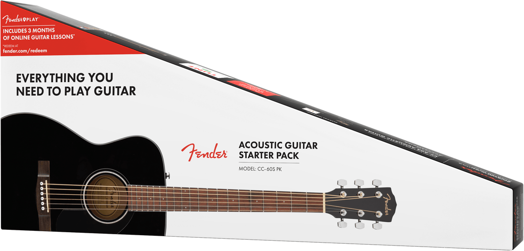 Fender 0970150406 CC-60S Concert Pack V2, Blk WN