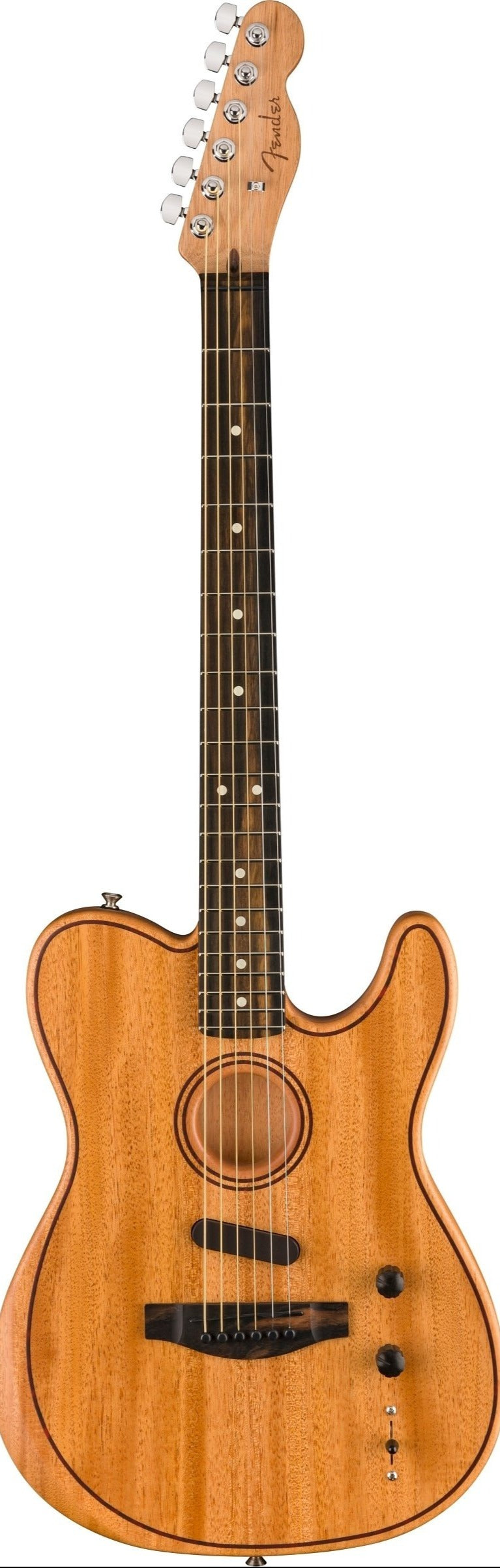 Fender American Acoustasonic Tele All-Mahogany, Ebony Fingerboard, Natural