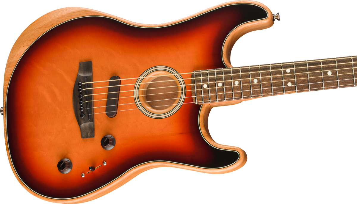Fender 0972023200 Acoustasonic Stratocaster w/ Ebony Fingerboard - 3-Color Sunburst
