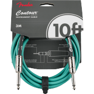 Fender Contour Instrument Cable, Sherwood Green, 10'