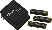 Load image into Gallery viewer, FENDER BLUES DEVILLE HARMONICA 3 PACK C, G & A WITH CASE
