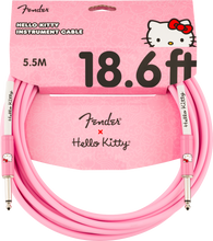 Load image into Gallery viewer, Fender Original 18.6' Cable Hello Kitty Pink
