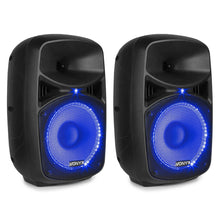 Load image into Gallery viewer, Vonyx VPS082A Active Speaker Set 8 Inch LED MP3 BT