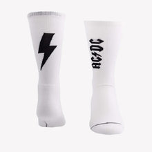 Load image into Gallery viewer, Perris AC/DC Socks WHT Lightning - LRG