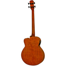 Load image into Gallery viewer, Aria FEB-F2M Elecord Series Medium Scale AC/EL Bass Guitar in Stained Brown - Acoustic Bass