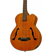 Load image into Gallery viewer, Aria FEB-F2M Elecord Series Medium Scale AC/EL Bass Guitar in Stained Brown - Acoustic Bass