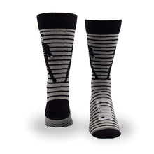 Load image into Gallery viewer, Perris Elvis Socks GREY Jailhouse Rock - LRG
