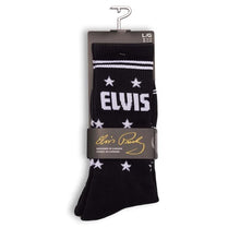 Load image into Gallery viewer, Perris Elvis Socks BLK The King - LRG