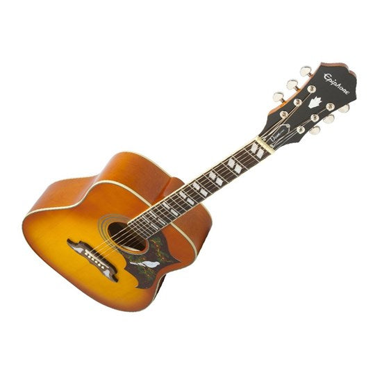 Epiphone Dove Pro Acoustic Guitar w/ Solid Top & Pickup (Violin Burst)