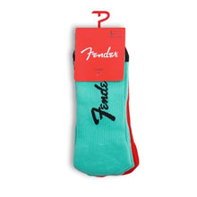 Load image into Gallery viewer, Fender Socks Surf Green Exploded 3 Pack - LRG