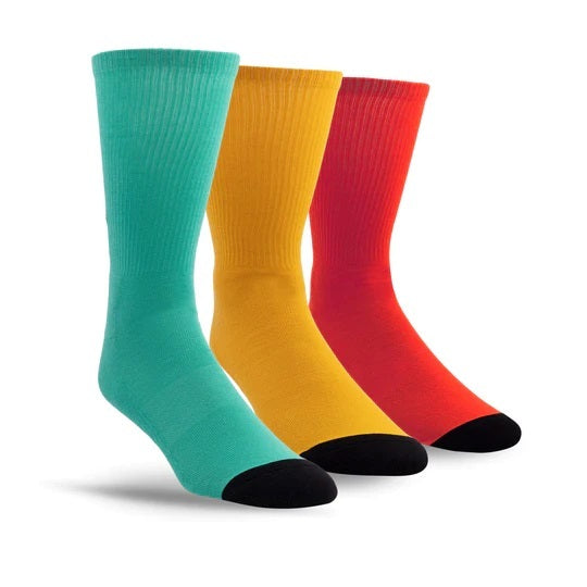 Fender Socks Surf Green Exploded 3 Pack - LRG