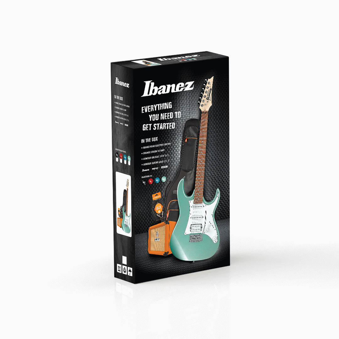 Ibanez RX40BKN Guitar Pack w/ Crush Acces