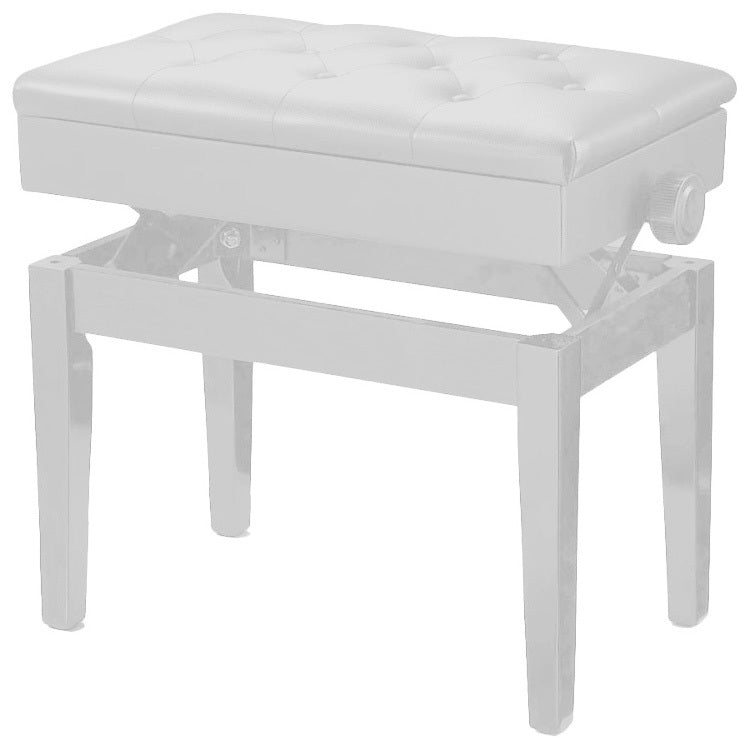 Piano Bench White Gloss