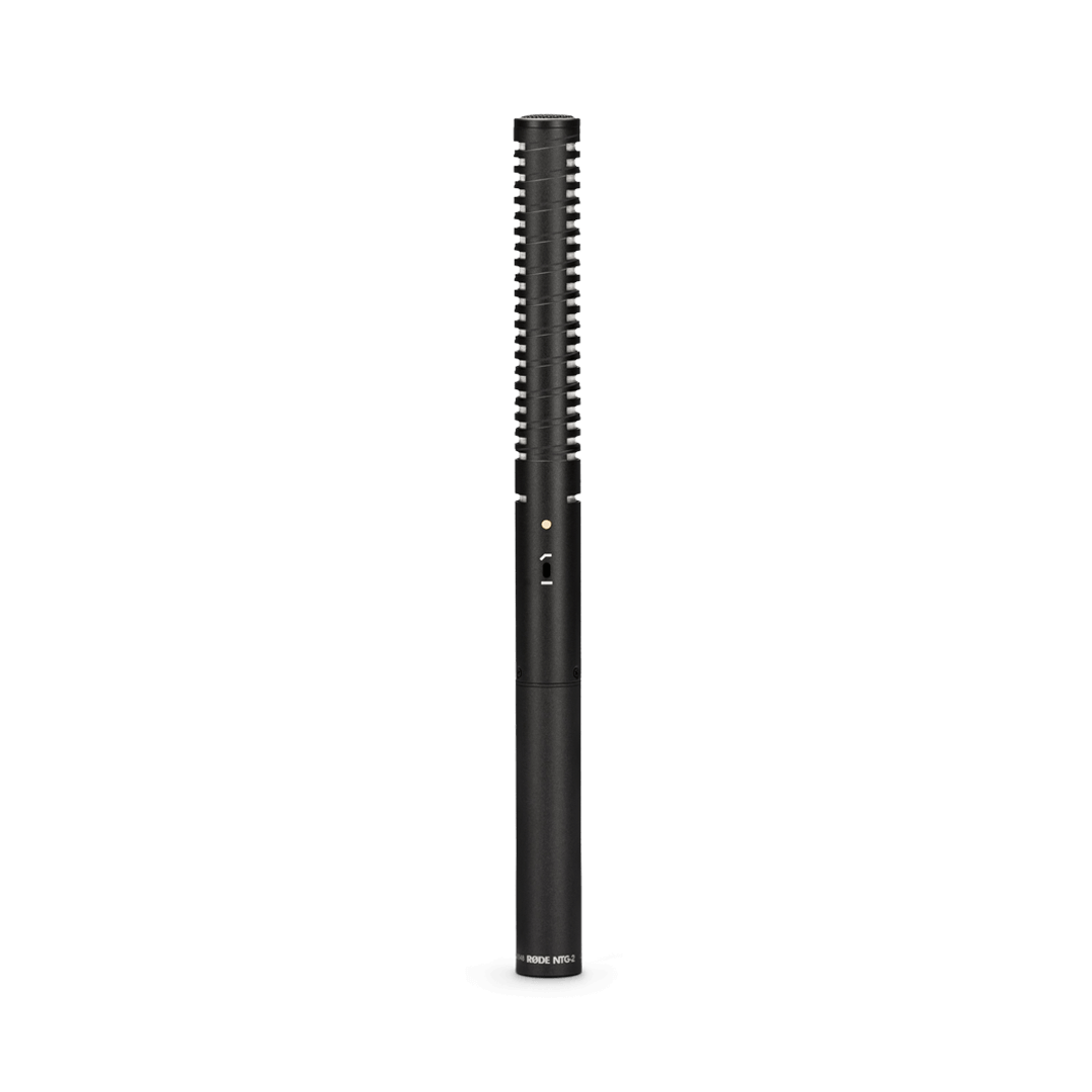 Rode NTG2 Super cardioid condenser shotgun microphone - switchable HPF - P48 / AA battery.