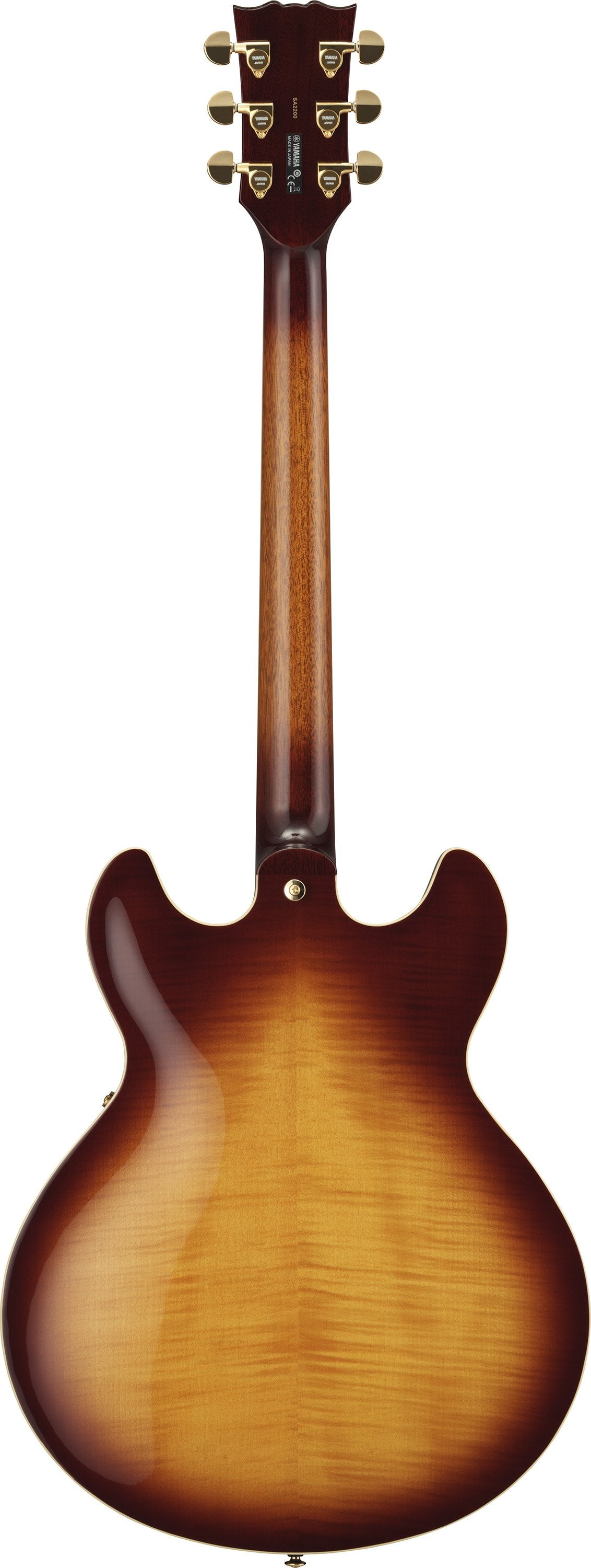 Yamaha SA2200 Semi Acoustic 335 style Guitar Vintage Sunburst with Hard Case