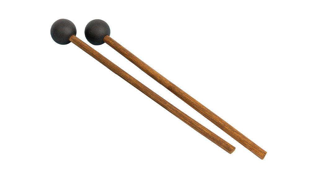 MP Handpan - Beater/mallet. Rubber head with wooden shaft. 6 inches long. Pair.