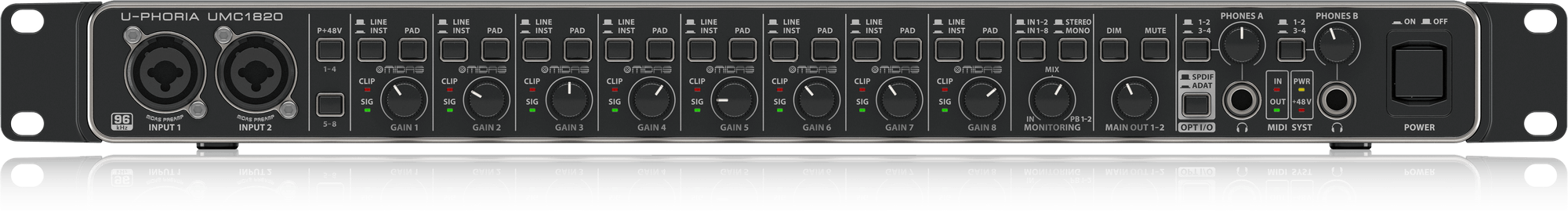 Behringer UMC1820 Audio Midi Interface – Bandland Toowoomba