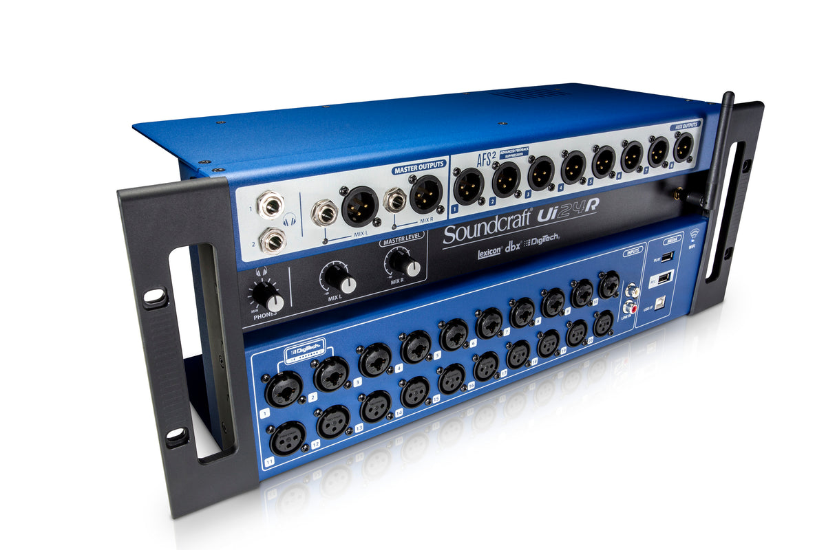 Soundcraft Ui24 24-channel Digital Mixer/USB Multi-Track Recorder with Wireless Control