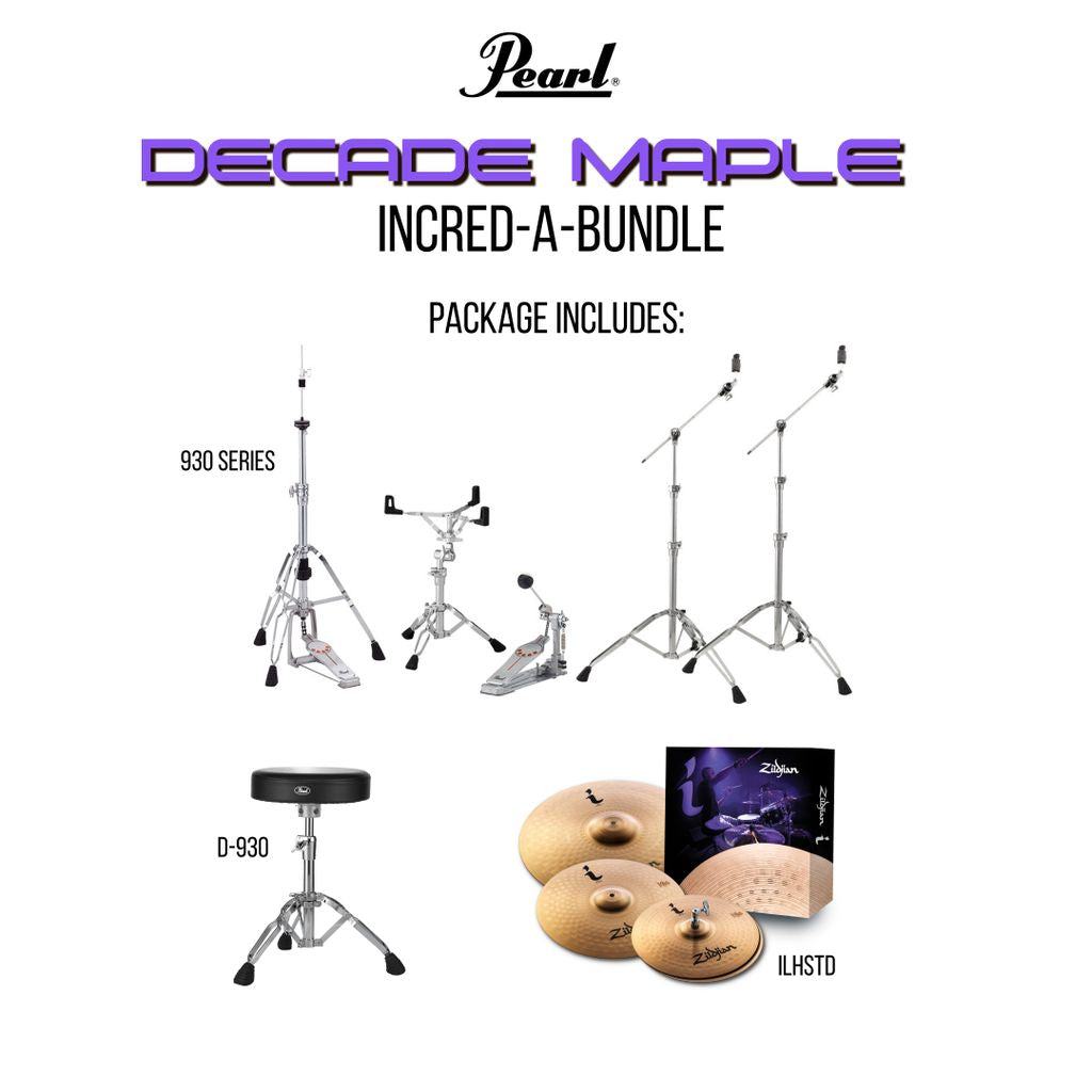 Pearl Decade Maple Artisan Bundle 5PCE Fusion Plus