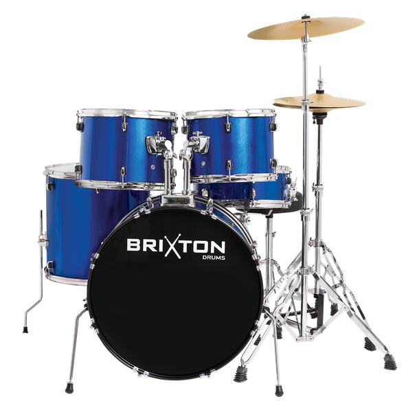 Brixton Drum Kit Package Metallic Blue