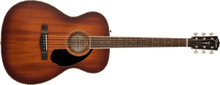 Load image into Gallery viewer, Fender PO-220E Orchestra, All Mahogany, Ovangkol Fingerboard, Aged Cognac Burst