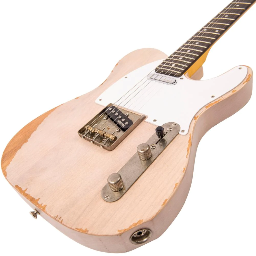 Vintage V62 ICON Electric Guitar - Distressed Ash Blonde