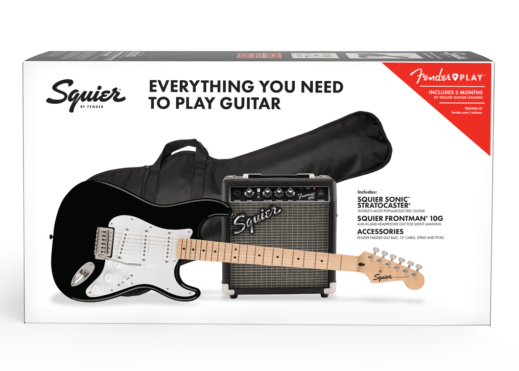 Squier Sonic Strat Pack BLK