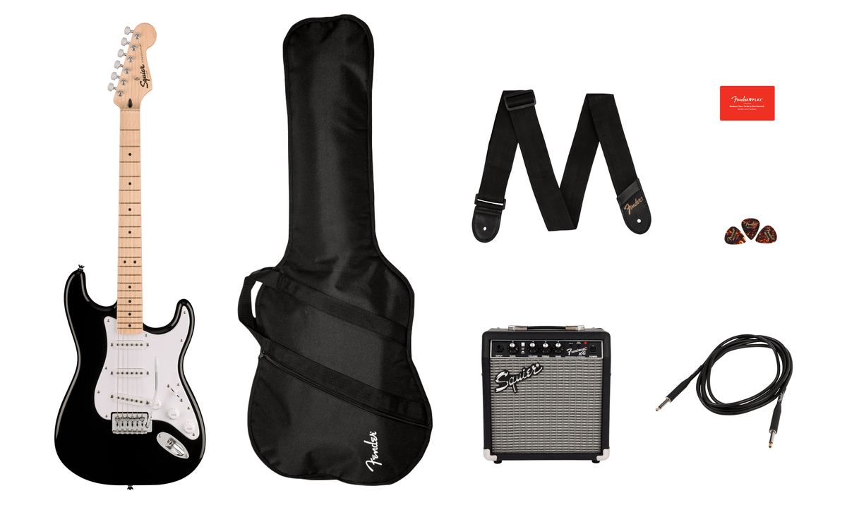Squier Sonic Strat Pack BLK