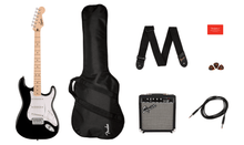 Load image into Gallery viewer, Squier Sonic Strat Pack BLK
