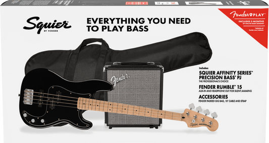 Squier PJ Bass pack Black
