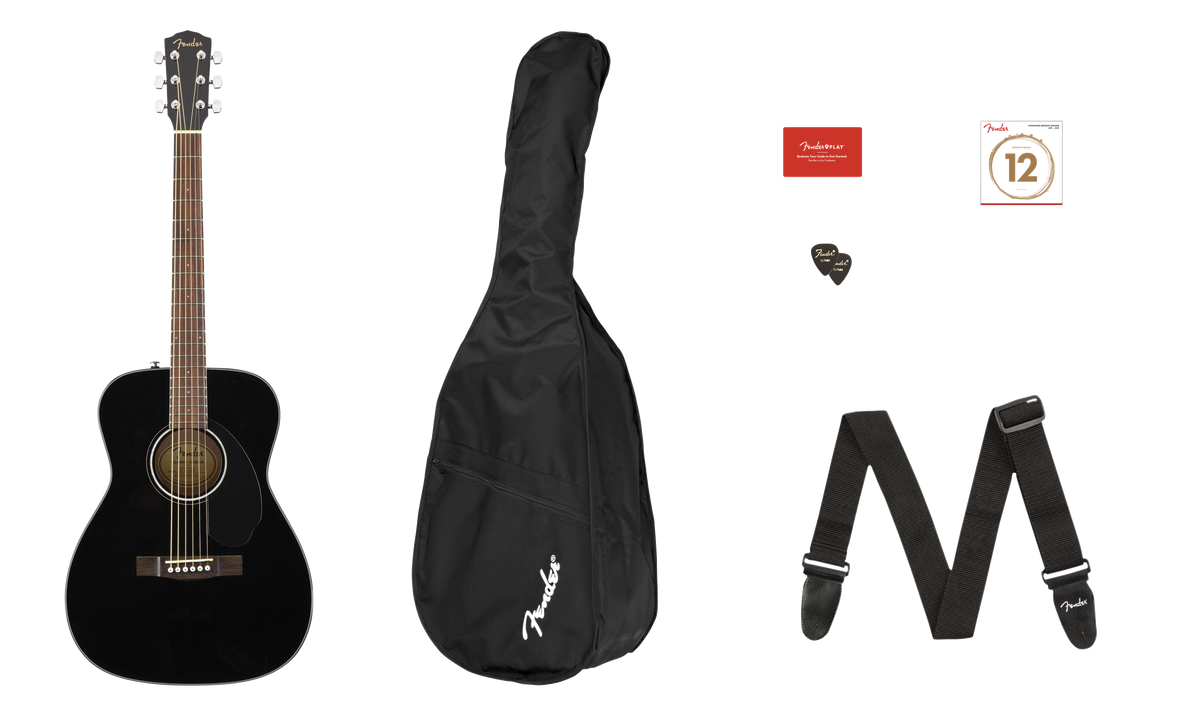Fender 0970150406 CC-60S Concert Pack V2, Blk WN