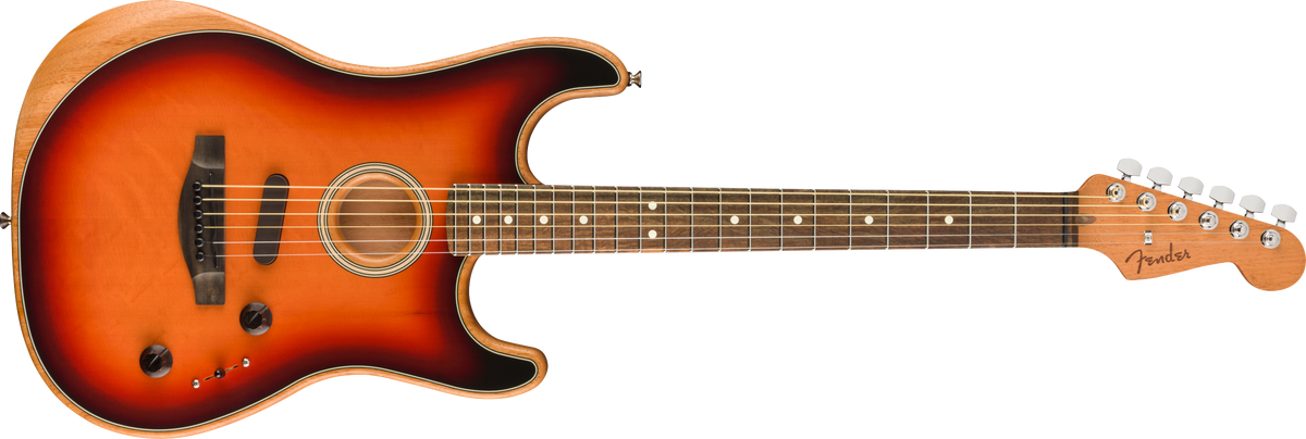 Fender 0972023200 Acoustasonic Stratocaster w/ Ebony Fingerboard - 3-Color Sunburst