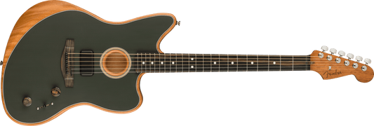 Fender American Acoustasonic Jazzmaster w/ Ebony Fingerboard & Gig Bag - Tungsten