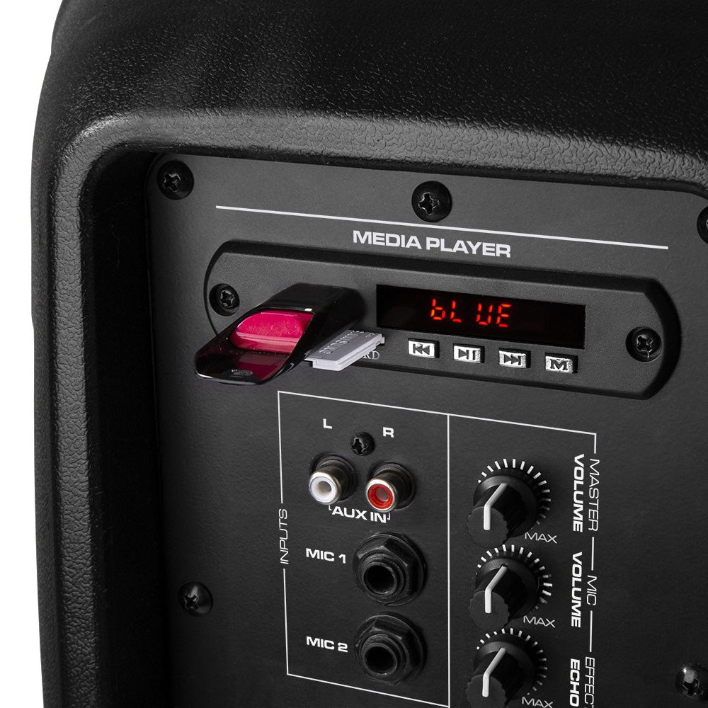 Vonyx VPS082A Active Speaker Set 8 Inch LED MP3 BT