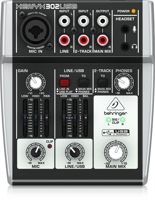 Behringer XENYX 30202USB Mixing Console