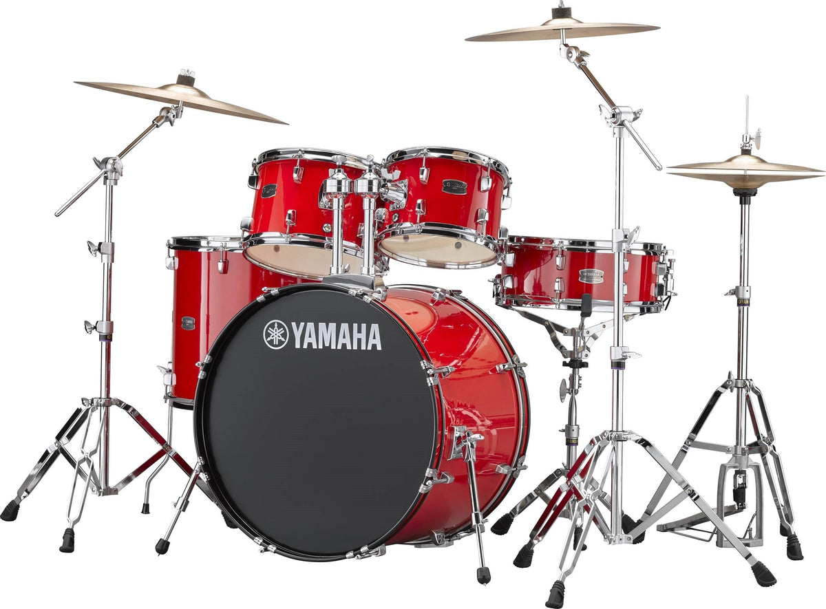 Yamaha Rydeen Fusion Kit (10,12,14 + 14" Snare. Paiste Cymbals, and hardware) Red