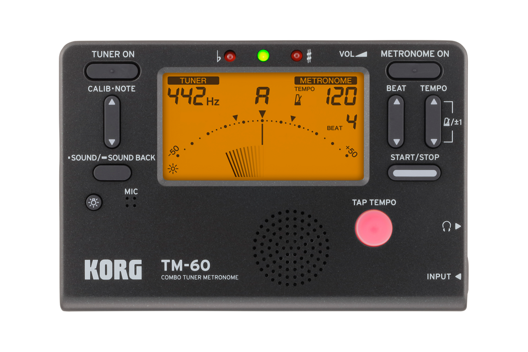 Korg TM-60 Black Tuner Metronome