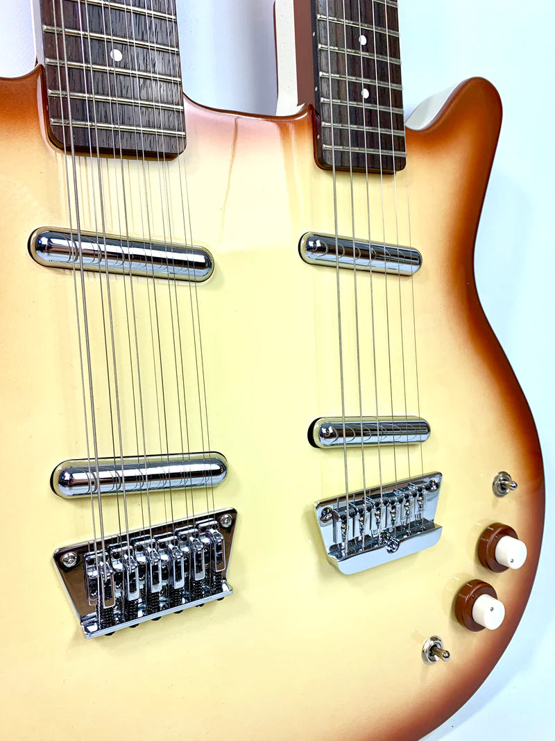 Danelectro DOUBLE NECK 6/12 COPPER BURST