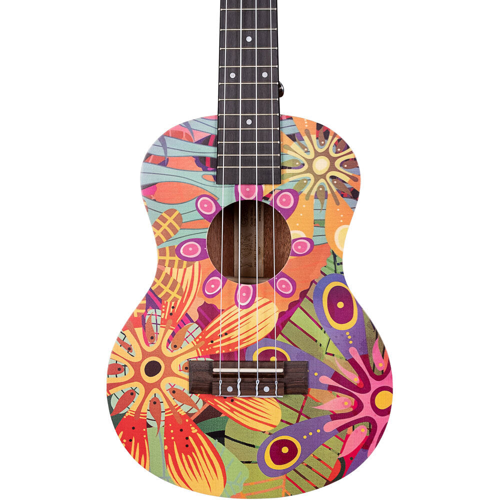 Cascha Art Flowers Tenor Ukulele