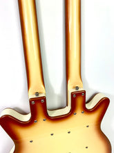 Load image into Gallery viewer, Danelectro DOUBLE NECK 6/12 COPPER BURST
