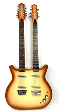 Load image into Gallery viewer, Danelectro DOUBLE NECK 6/12 COPPER BURST
