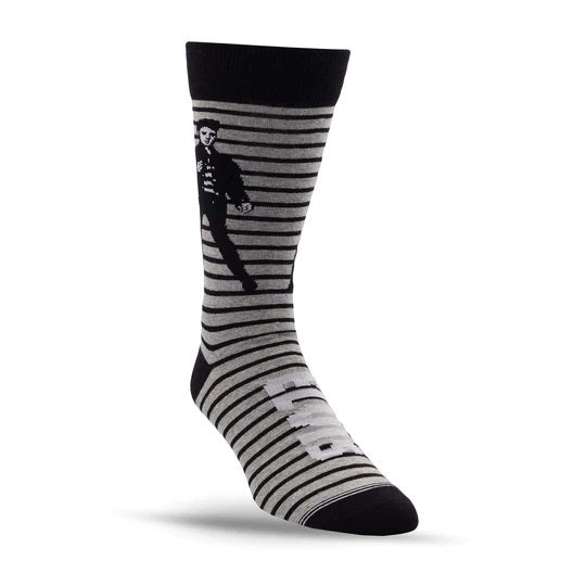 Perris Elvis Socks GREY Jailhouse Rock - LRG