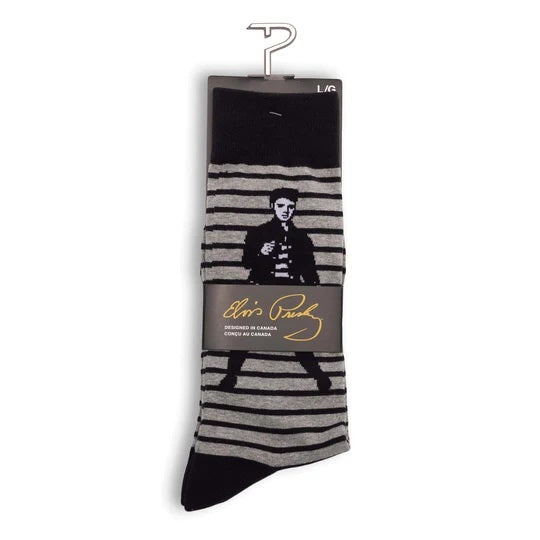 Perris Elvis Socks GREY Jailhouse Rock - LRG