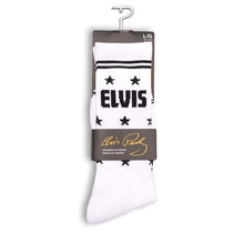 Load image into Gallery viewer, Perris Elvis Socks WHT The King - LRG
