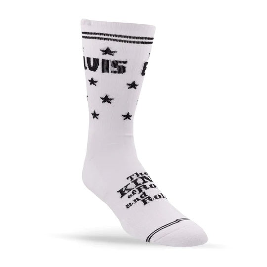 Perris Elvis Socks WHT The King - LRG