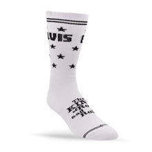 Load image into Gallery viewer, Perris Elvis Socks WHT The King - LRG
