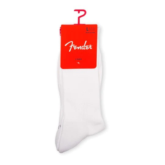 Fender Socks White 3 Pack - LRG