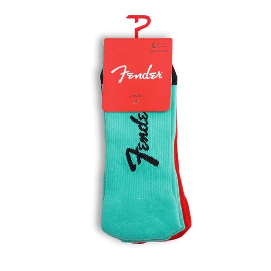 Fender Socks Surf Green Exploded 3 Pack - LRG